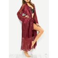 thumbnail image 4 of Women‘s Satin Silk Sleepwear Robe Babydoll Lingerie Nightwear Pyjamas Plus Size, 4 of 5