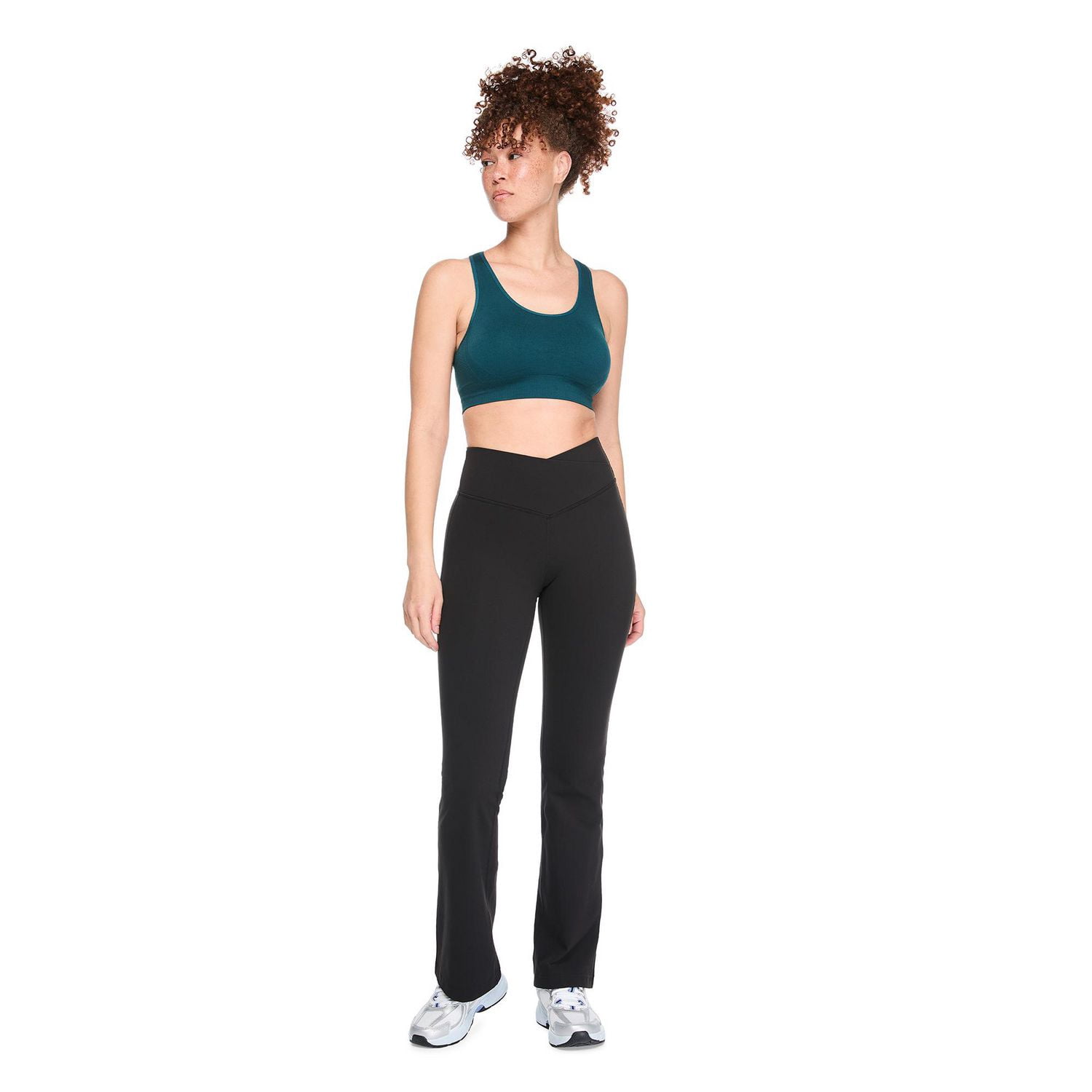 Pantalon évasé à taille croisée et en V Athletic Works pour femmes