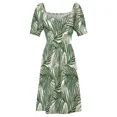 thumbnail image 5 of Robe Sans Manches Feuilles de Palmier Robe style Coréen Robes d'Été Femmes Élégantes Luxe Robes d'Été Femmes 2024, 5 of 5