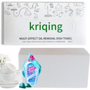 kriqing Dish Cloths That Don't Smell, Dish Soap Concentrated Into The Disposable Cleaning Cloths, Necessary for Kitchen, 150 Pack