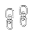 thumbnail image 1 of Unique Bargains M4 Swivel Eye Double Ended Round Rotating Hoist Ring, Eye to Eye Bolt 2 Pcs, 1 of 3