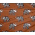 thumbnail image 4 of oneOone Polyester Lycra Fabric Elephant Block Print Fabric By The Yard 56 Inch Wide, 4 of 4