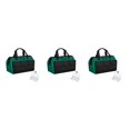 thumbnail image 2 of QualitChoice Tool Bag Woodworking Electrician Bags Storage Box Adjustable Waterproof Large Capacity Maintenance Hardware Tools Kit Black Green/13 inch 3PCS, 2 of 6