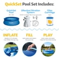 thumbnail image 3 of Funsicle QuickSet Piscine hors Terre Ronde à Anneau Supérieur Gonflable 8 Pieds x 30 Pouces Ensemble, 3 of 6