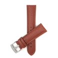 thumbnail image 1 of 30mm Classic Leather Buffalo Pattern Watch Strap Band, Stainless Steel Buckle, 1 of 7