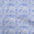 thumbnail image 1 of oneOone Velvet Medium Blue Fabric Abstract Floral Craft Projects Decor Fabric Printed By The Yard 58 Inch Wide-1ra, 1 of 5