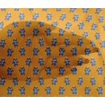 thumbnail image 4 of oneOone Viscose Chiffon Mustard Yellow Fabric Robot Cartoon Sewing Craft Projects Fabric Prints By Yard 42 Inch Wide, 4 of 4