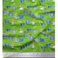 thumbnail image 1 of Soimoi Georgette Viscose Fabric Spices & Tea Cup Watercolor Print Fabric by The Yard 42 Inch Wide, 1 of 3