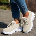 thumbnail image 2 of Womens Chunky Walking Shoes Comfortable Arch Support Orthopedic Woven Non Slip Jogging Work Fashion Sneakers, 2 of 5