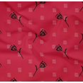 thumbnail image 4 of oneOone Organic Cotton Poplin Twill Fabric Line & Floral Block Printed Craft Fabric BTY 42 Inch Wide, 4 of 4