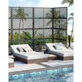 thumbnail image 4 of Eastvita 72in×40in Heavy-Duty/Rust-Resistant Freestanding Metal Privacy Screen for Outdoor Patio - Weatherproof Design Patio Privacy Screen, 4 of 6
