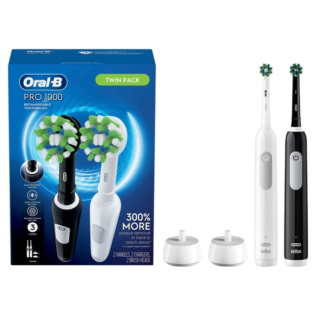 Oral-B Pro 1000 Electric Toothbrush, Black & White