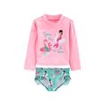 thumbnail image 1 of Simple Joys by Carter's Girls' Toddler 2-Piece Rashguard, 1 of 2