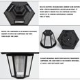 thumbnail image 4 of Solar Hexagonal Light Outdoor LED Solar Sconce Lantern Auto ON/OFF Solar Fence Light IP44 Waterproof Hexagonal Landscape Lamp for Patio Yard Garden Pathway, 4 of 8