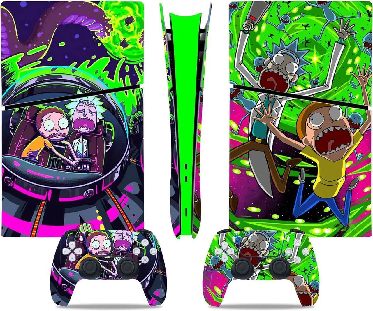 Skin for PS5 Slim Digital, PS5 Slim Digital Console and Controllers Accessories, Vinyl Skin Stickers for PlayStation 5 Slim Digital Edition