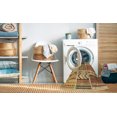 thumbnail image 2 of Ahgly Tapis de Zone Carré Transitionnel Lavable en Machine, Marron Selle, 7 Pieds Carré, 2 of 7