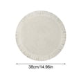 thumbnail image 3 of Tapis de Table Rond Tissé 38 cm Isolation Thermique Anti-Huile Imperméable Napperon pour Table à Manger Café Maison Restaurant, 3 of 5