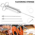 thumbnail image 1 of DEBGFS Meat Injector Syringe  3 Marinade Injector Needles for BBQ Grill  60ml Cooking Syringe Roasting Marinated Injector Meat Marinade BBQ Kitchen Tool, 1 of 7
