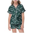 thumbnail image 1 of Ensembles de Pyjama pour Petites Filles, Ensembles de Pyjama à Colorier DIY, Ensemble de Pyjama à Boutons pour Filles, Tenue d'Intérieur Classique, Pyjamas pour Filles Taille 6T, 1 of 5