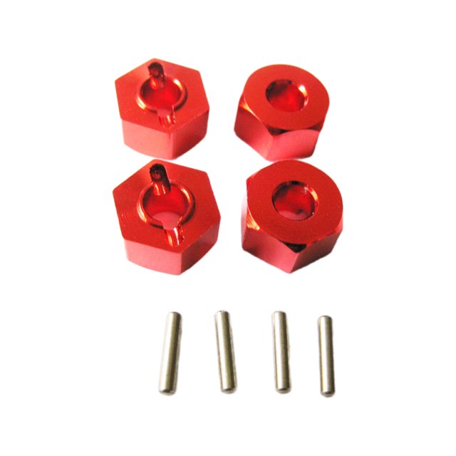 fastboy 4pieces 5MM en Alliage d'Aluminium Roue Adaptateur de Montage pour 1/10 AXIAL SCX10 AXIAL SCX10 en Alliage d'Aluminium Roue Adaptateur Rouge 1Set