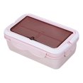 thumbnail image 2 of Amzcrzy Lunch Box forWomen Divided Lunch Box, Microwave Heated Plastic Lunch Box, Microwave Oven Student Meal Box Office Worker Portable Tableware Meal Box Portable Lunchbox Meal Prep Containers, 2 of 3