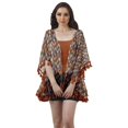 thumbnail image 1 of Moomaya Front Open Printed Shrug Beach Clothes For Kimono Cardigans For Women, 1 of 5