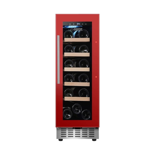 Equator Réfrigérateur à Vin 18 Bouteilles Autonome/encastré avec DEL 7 Couleurs 110 V