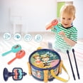 thumbnail image 1 of Children Drum Toys Toddler Musical Instruments Shakers Percussion Tambourine Set, 1 of 3