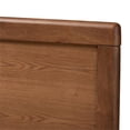 thumbnail image 4 of Bowery Hill Mid-Century Solid Rubber Wood Full Size Headboard in Walnut Brown, 4 of 6