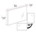 thumbnail image 4 of The akuaplus® bathroom aluminum rectangular Mirror - 39 in. x 28 in., 4 of 4