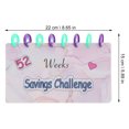 thumbnail image 2 of OUNONA Savings Challenge Binder Cash Organizer Marble Pattern Budgeting Binder 1 Set, 2 of 8
