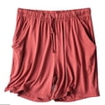 thumbnail image 2 of Timegard Womens Shorts Summer Elastic Waisted Drawstring Loose Soft Sleepwear Casual Loose Pjs Shorts, 2 of 7