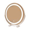 thumbnail image 1 of Riforla Vanity with Lights LED Makeup Lighting Modes with Magnification 360°Rotation Round Lighted Makeup for Bedroom Tabletop Make up mirror White, 1 of 8