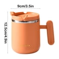 thumbnail image 3 of TopLLC Gadgets de Cuisine, Accessoires de Cuisine, Ustensiles de Cuisine Tasse en Acier Inoxydable avec Couvercle et Poignée 450 ml Tasse Réutilisable à Double Isolation pour la Maison, le Bureau et le Voyage Tasses à Café Tasses de Déjeuner Tasse Tasse, 3 of 6