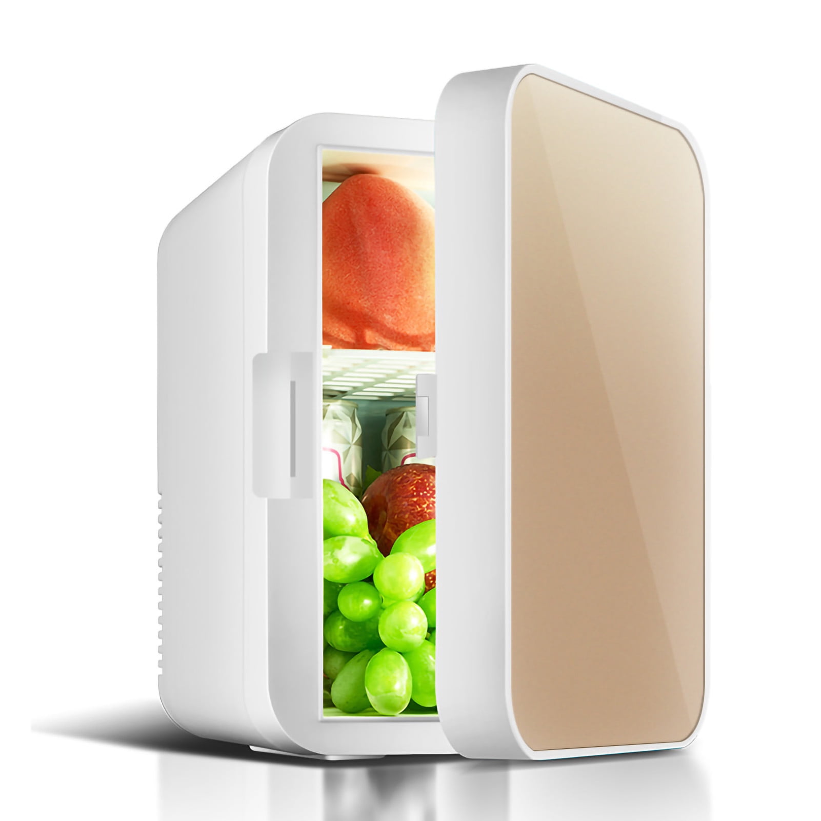 Compact Refrigerator 8L Mini Refrigerator Stylish Space Saving Multipurpose Single Door Mini Fridge With Freezer For Home And Car CN Plug 220-240V