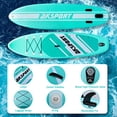 thumbnail image 4 of AKSPORT 10'6" Inflatable All Around Stand Up Paddle Board Kit, Mint Green, 4 of 5