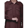 thumbnail image 3 of Atasi Kurta Pyjama Pathani à Col Classique pour Garçons Chemise en Rayonne à Poche avant, 3 of 5