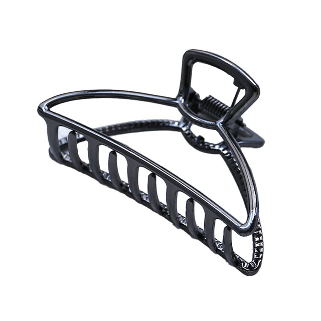 maskred Fashion Claw Clips Large Simple Style Handy Simple Style Sturdy Exquisite Accessories Barrettes for Women Dark Black/Arc 1Set