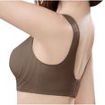 thumbnail image 4 of Timegard Bras for Women Wireless Lace Full Coverage High Support Comfy Everyday Bralette Solid Color, 4 of 5