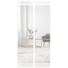 Moustiquaire Magnétique Apalus 140x240 Cm – Rideau Maille Gris, Joint Magnétique