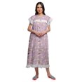 thumbnail image 2 of Moomaya Chemise de Nuit Imprimée Col Rond pour Femmes en Coton, 2 of 6