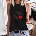 thumbnail image 1 of LSLJS Débardeurs pour Femmes Débardeurs Décontractés à Imprimé pour Femmes Coupe Ajustée Col Rond Sans Manches Chandails à Blocs T-Shirts Hauts Hauts Chemisiers, 1 of 5