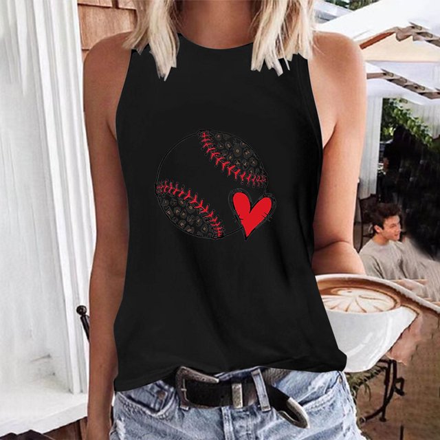 LSLJS Débardeurs pour Femmes Débardeurs Décontractés à Imprimé pour Femmes Coupe Ajustée Col Rond Sans Manches Chandails à Blocs T-Shirts Hauts Hauts Chemisiers