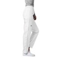 thumbnail image 3 of Adar Universal Natural-Rise Multipocket Cargo Tapered Leg Pants - 506 - White - L, 3 of 7