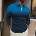thumbnail image 2 of Pisexur Chandails en Molleton pour Hommes à Manches Longues, Sweat à Col Rabattu, Mode Décontractée, Patchwork de Couleurs Surdimensionné, Pull-Over, Fermeture Éclair Quart, Chemises de Gym Athlétiques, Chandail en Molleton Grande Taille M-6TG, 2 of 5