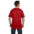 thumbnail image 4 of Hanes Beefy-T T-Shirt à Poche pour Hommes, m, Rouge Foncé, 4 of 7