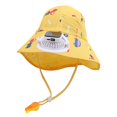 thumbnail image 1 of MIASHUI Wide Brim Solar Fan Hat for Kids Summer Outdoor UPF 50+ Sun Hat,Yellow, 1 of 3
