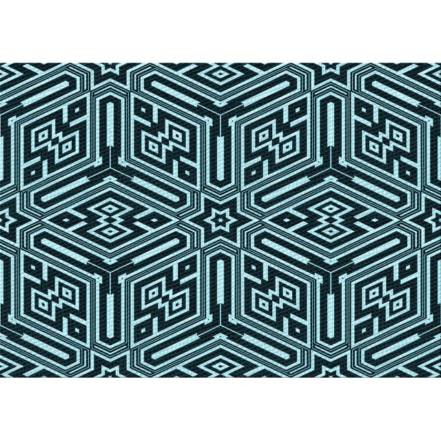 Ahgly Company Machine Washable Indoor Rectangle Transitional Deep Teal Green Area Rugs, 5' x 7'