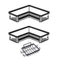 thumbnail image 1 of Product category Rack Storage Shelf - Shower Organizer with Soap Holder and Stainless Steel - No-Drill Wall Mounted Rack for Bathroom Dorm Kitchen, 1 of 5
