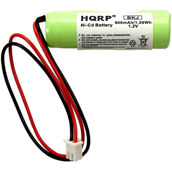 HQRP Emergency Exit Light Battery Compatible with Unitech AA900mAh, OSA268 OSI OSA-268, MINBO AA-1000, Lithonia EXR LED EL M6 KR-AA900MAH KRAA900MAH ELB CS01 Lithonia ELBCS01 CUSTOM-332 BST DAA900BT